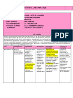 Sesion de Aprendizaje Matematica