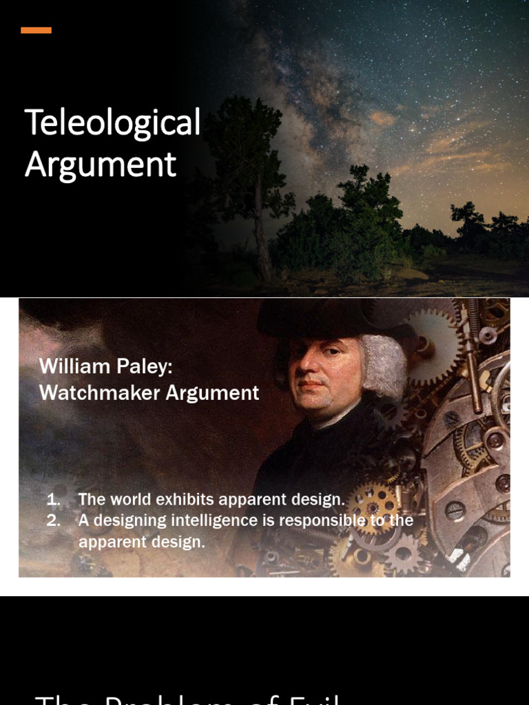 Paley's Watchmaker Argument Explained | PDF