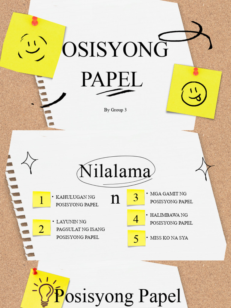 Group 4 Fil Posisyong Papel | PDF