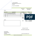 Invoice Kaos Antera Panita HBH - 2