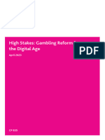 High Stakes: Gambling Reform For The Digital Age UK Whitepaper 2023