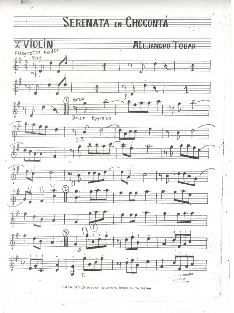 Serenata Chocontá Violín II PDF