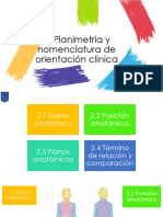 Planimetría y Nomenclatura de Orientación Clínica