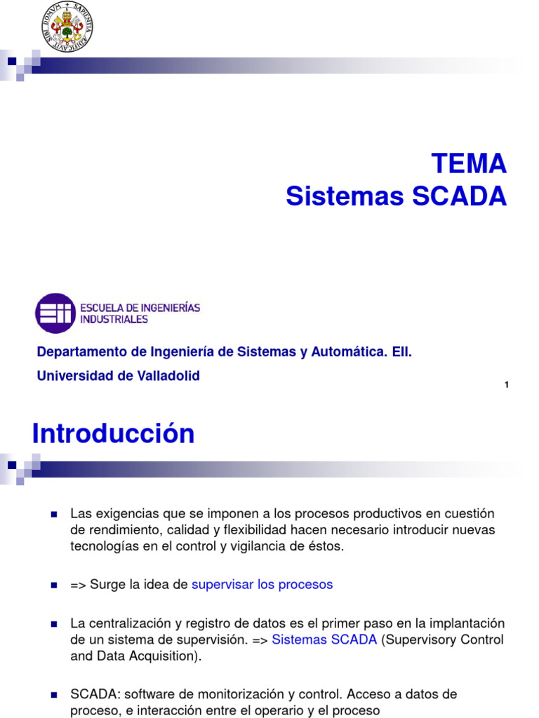 SCADAs | Descargar gratis PDF | Scada | Adquisición de datos