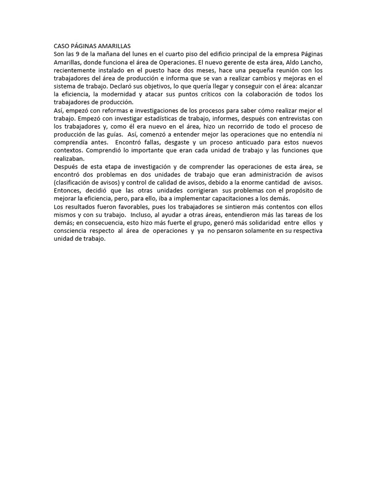 Caso Páginas Amarillas PDF