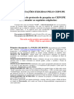 Documentação CEP