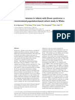 Hospital Admissions in Infants With Down Syndrome