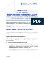 Acta Propuestas Políticas de Vivienda Mesa Social Ayuntamiento Madrid