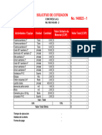 Formato Solicitud de Cotizacion