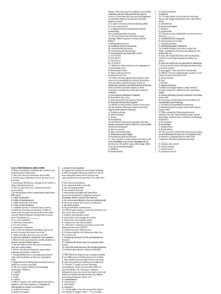 Profed Compilation | PDF