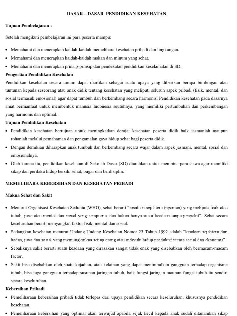 MATERI KESEHATAN OLAHRAGA 1