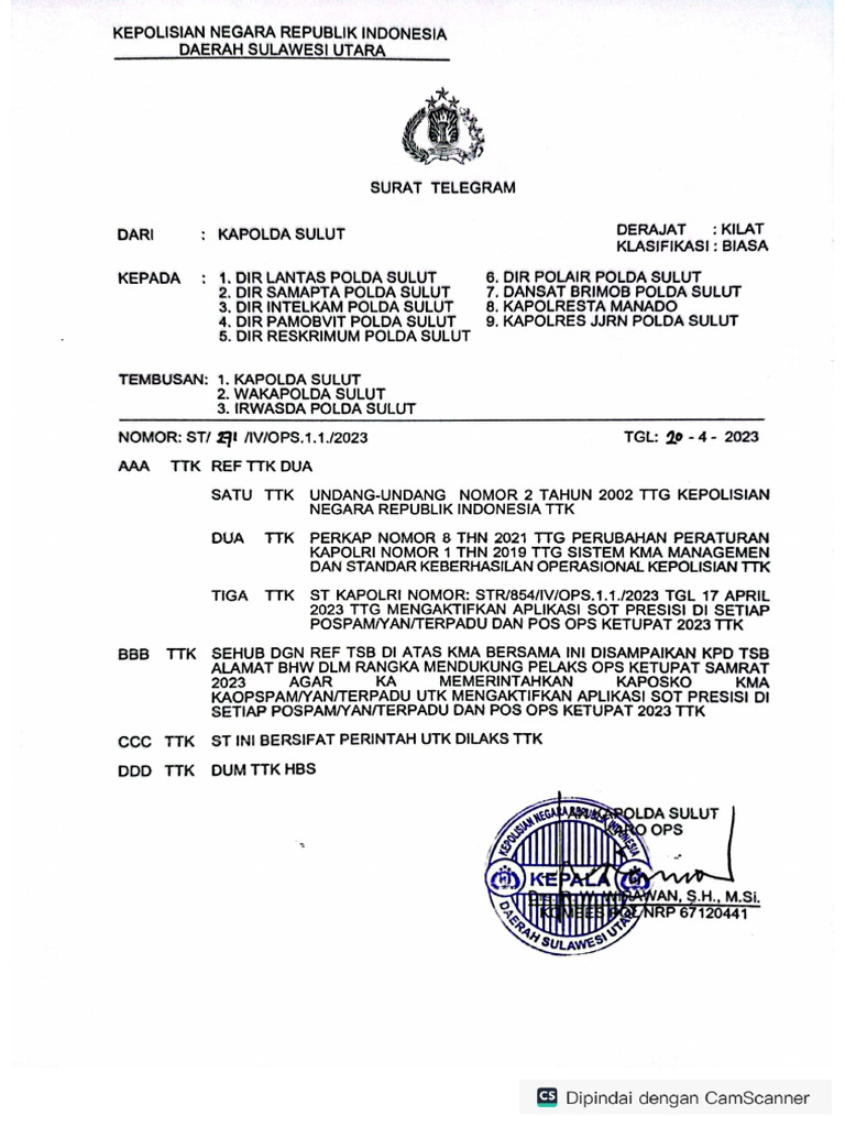 STR Penggunaan App SOT Presisi Di Pospam Yan Dan Terpadu PDF