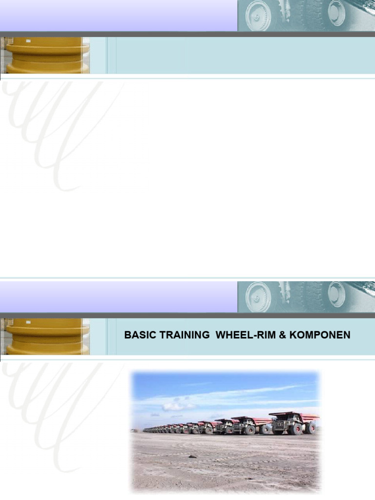 Pelatihan Dasar Komponen Wheel/Rim | PDF