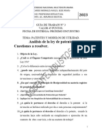 Guia de Trabajo #3 Analisis de La Ley de Patentes MB 2023