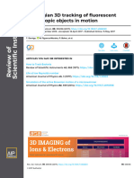 Lagrangian 3D Tracking of Fluorescent Microscopic Objects in Motion