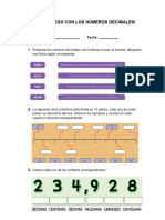 TALLER 1, Los Numeros Decimales