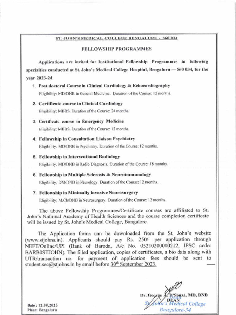 Fellowship Programme Pdf