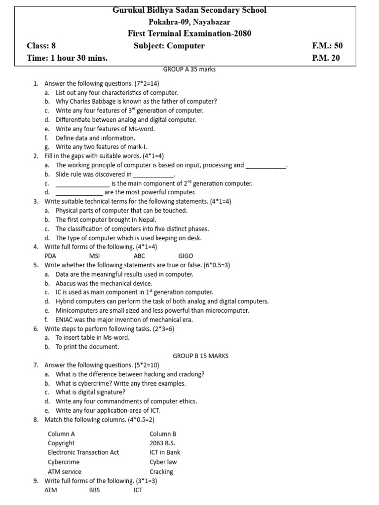 Class 8 computer pdf office equipment computer science