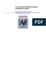Solution Manual For Financial Statement Analysis and Valuation 2nd Edition by Easton