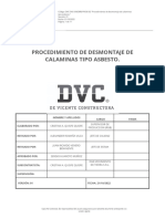 DVC-DVL109 (OBR) - PR-De-02 "Procedimiento de Desmontaje de Calaminas Tipo Asbesto."