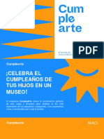 Programa Cumplearte Niños de 5 A 12 Años Actualizado