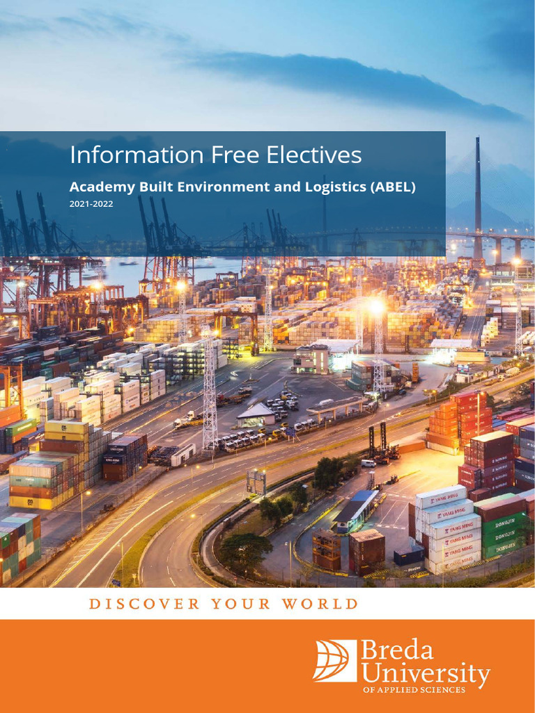 Information Free Electives Breda University PDF Logistics Urban