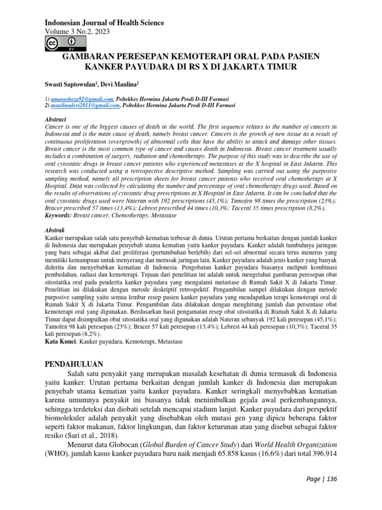 Naskah Revisi Swasti | Download Free PDF | Cancer | Breast Cancer