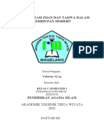 Implementasi Iman Dan Taqwa Dalam Kehidupan Modern