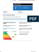 Energy Performance Certificate (EPC) : Rules On Letting This Property