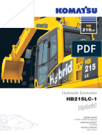 HB215 20ton Excavator Hire Specification