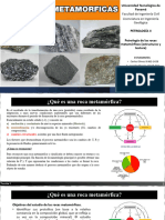 Petrología de Las Rocas Metamórficas (Estructuras y Textura)