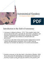 Astronomical Geodesy