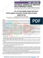 Review On Customer Perception Towards Online Food Delivery Services