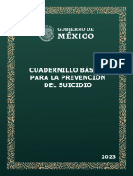 Cuadernillo Básico para La Prevención Del Suicidio