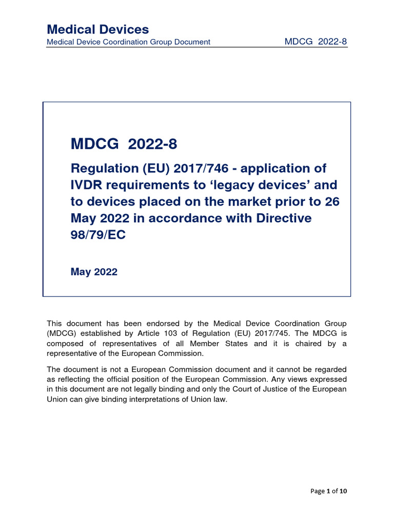 MDCG 20228 en PDF Medical Device Government