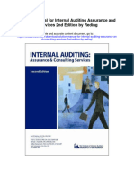 Solution Manual For Internal Auditing Assurance and Consulting Services 2nd Edition by Reding