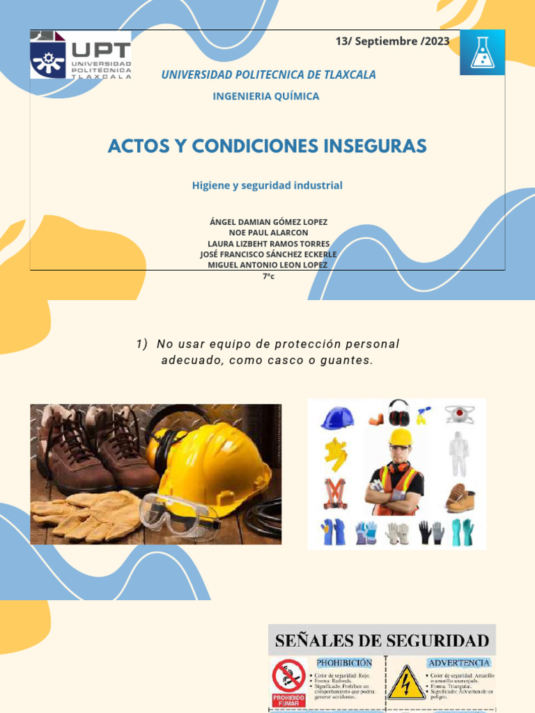 Condiciones Inseguras en la Industria | PDF