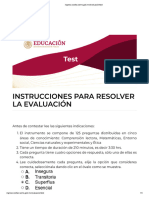 Instrucciones Evaluacion