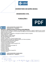 Aula 9 Fundações I Exercícios 2020-2