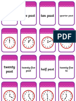 T N 2483 Telling The Time Matching Flashcards Ver 1