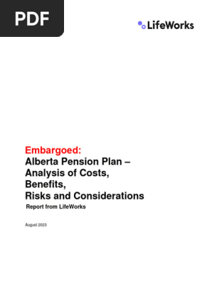 Embargoed Alberta Pension Plan Report