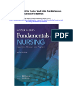 Solution Manual For Kozier and Erbs Fundamentals of Nursing 9th Edition by Berman
