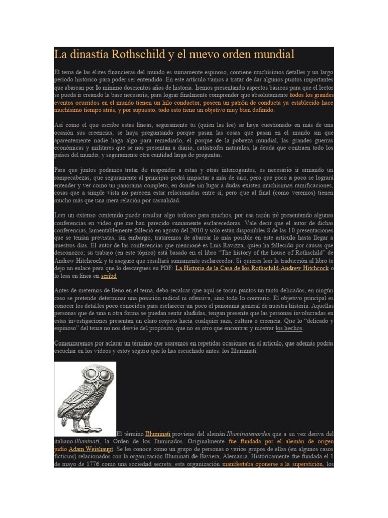 Elite Rotschid | PDF | Familia Rothschild