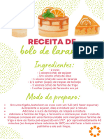 Receita de Bolo de Laranja