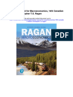 Solution Manual For Macroeconomics 16th Canadian Edition Christopher T S Ragan