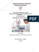 Quimica Analitica Ii - Guia Práctica - 2023