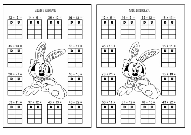 Adição Armar e Efetuar - Matemática | PDF