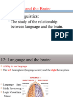 Applied Linguistics Language and The Brain First Language Acqusition2021
