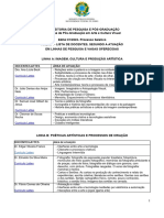 1 Edital PPGACV ANEXO I - Quadro de Docentes - LInhas de Pesquisa e Vagas