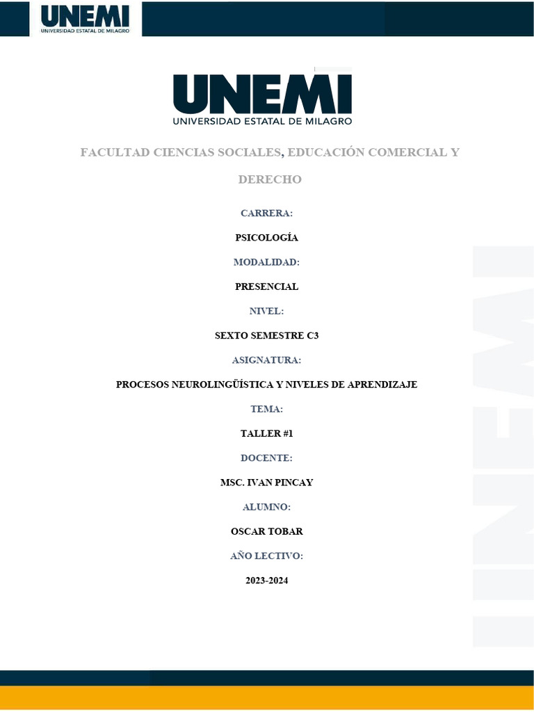 S1-Taller 1 | PDF | Crecimiento personal y profesional